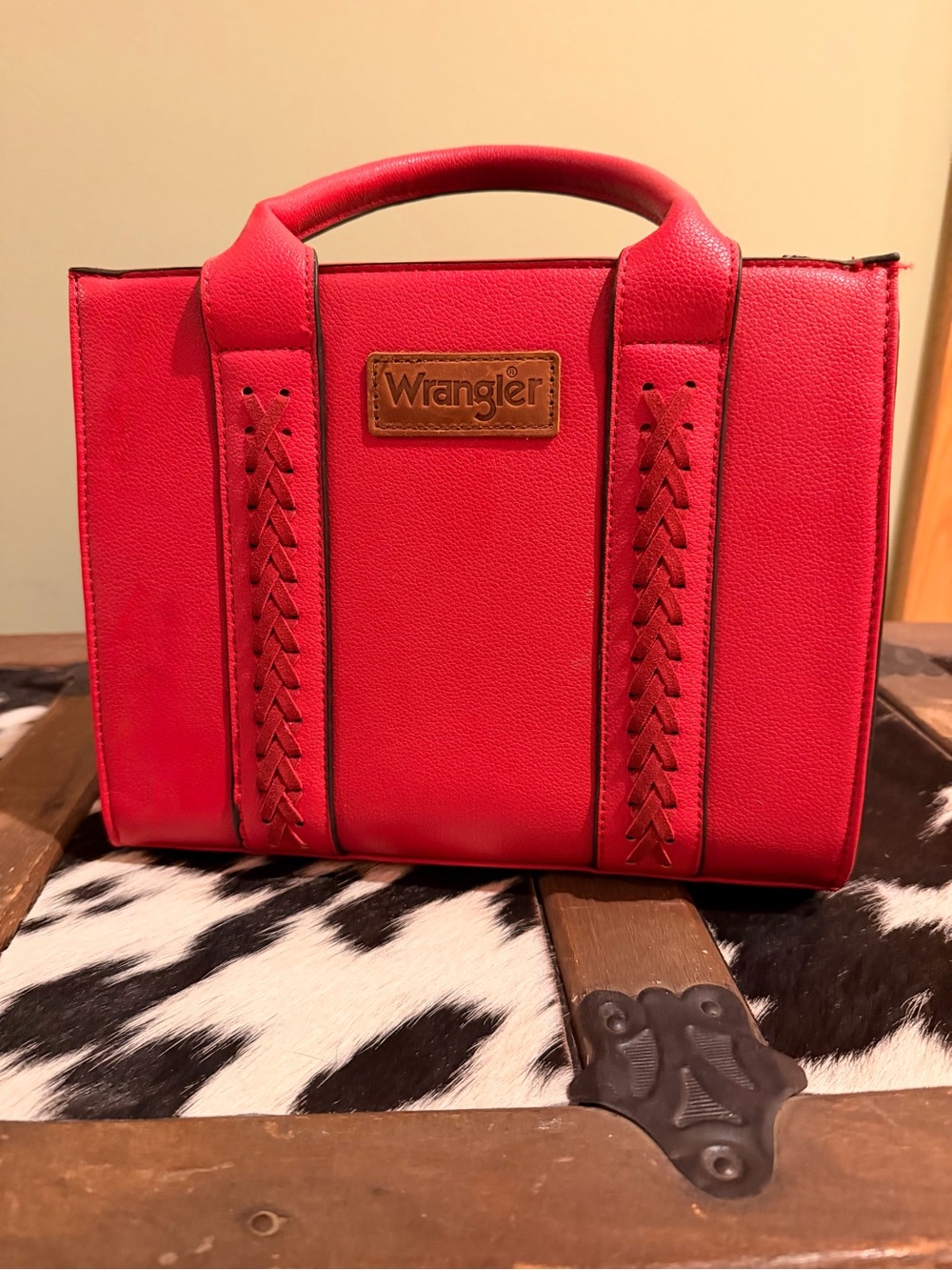 Wrangler Bright Red Mini Top-Handle Bag